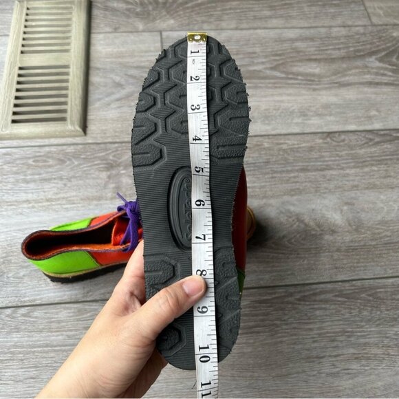 Soletech Hand Painted  Soft Leather Design Lace Up Shoes - Picture 13 of 14